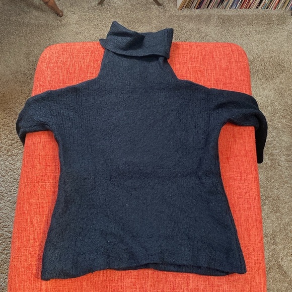 Reformation Black Alpaca Turtleneck Sweater Knit - Picture 11 of 14